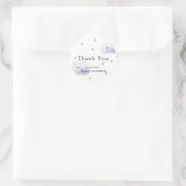 Stars & Lavender Clouds Baby shower Dank je Ronde Sticker (Tas)