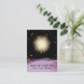 *~* Stars Licht Healing Rays Universe Energy Visitekaartje (Staand voorkant)