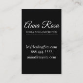 *~* Stars Lotus Sacred Symbool to Nirvana Moon Yog Visitekaartje (Achterkant)