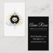 *~* Stars Lotus Sacred Symbool to Nirvana Moon Yog Visitekaartje (Voorkant / Achterkant)