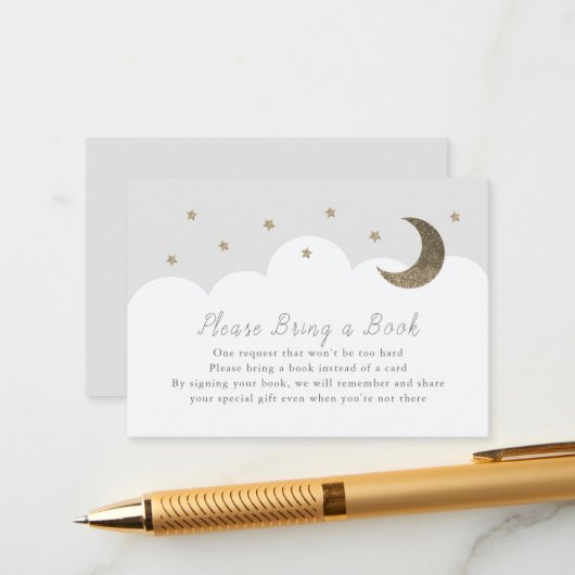 Stars, maan en wolken grijs alsjeblieft, breng een informatiekaartje (Voorkant / Achterkant in situ)