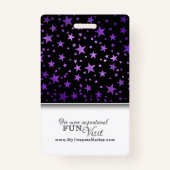 Stars Marble Professional CNA Zurse Fotonaam Badge (Achterkant)