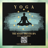 ** Stars Mindfulness Reiki Yoga Man Meditation Raamsticker (Vel 3)