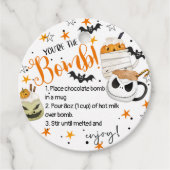 Stars Mok Halloween Hot Chocolade Bomb Bedankjes Labels (Voorkant)