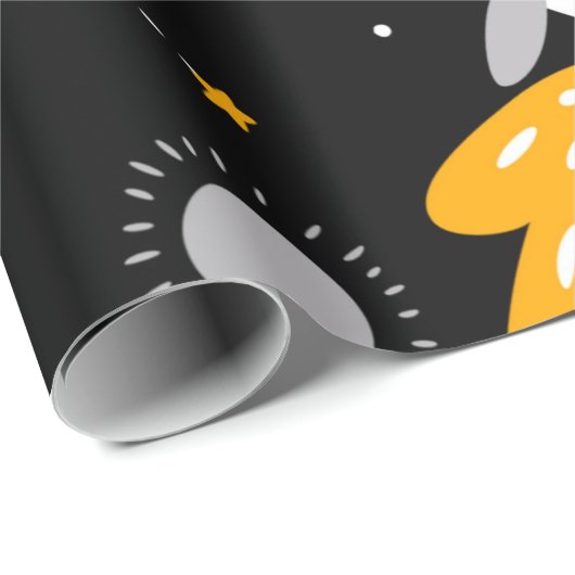 Stars Moon Buitenspace Rocket Birthday Cadeaupapier (Rol Hoek)