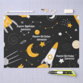 Stars Moon Buitenspace Rocket Birthday Tissuepapier (Craft)