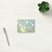 Stars Moon Celestial Shiny Ggloed Lights Post-it® Notes (Kantoor)