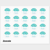 Stars Moon & Clouds Baby shower begunstigen Sticke Ronde Sticker (Vel)