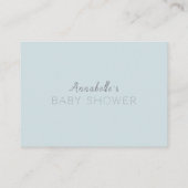 Stars Moon & Clouds Blue Baby shower Advice Kaarte Informatiekaartje (Achterkant)