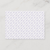 Stars Moon Lavender Baby shower Book Request Card Informatiekaartje (Achterkant)