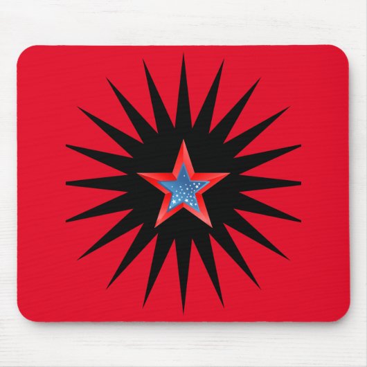Stars mousepad, muispad muismat (Voorkant)