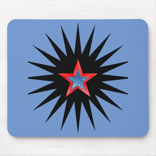 Stars mousepad, muispad muismat (Voorkant)