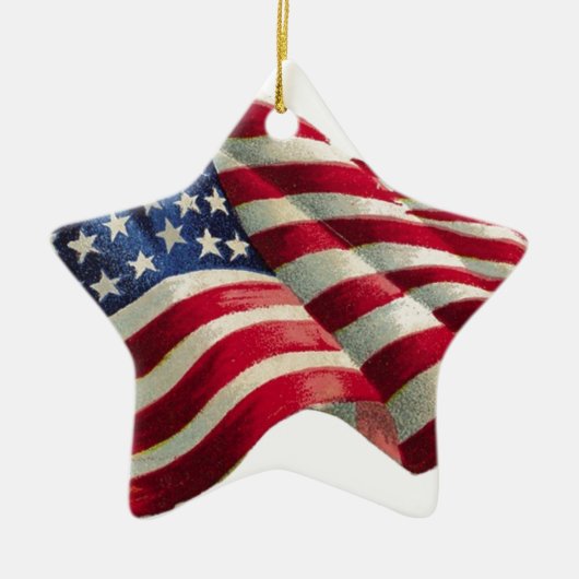 Stars N Strepen Keramisch Ornament (Voorkant)
