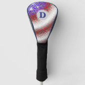 Stars-n-Stripes monogram Golfheadcover (Voorkant)