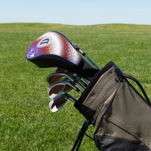 Stars-n-Stripes monogram Golfheadcover (Insitu)
