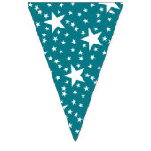 Stars naadloos patroon wit + uw achtergrond. en id vlaggetjes (Tweede vlag)