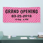 Stars naadloos wit, transparant patroon spandoek (Beurs)