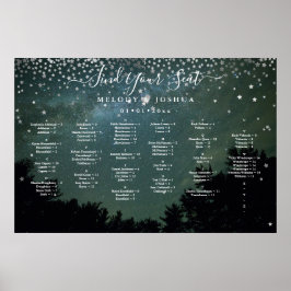 STARS NGHT SKY SEATING CHART, ALPHA POSTER