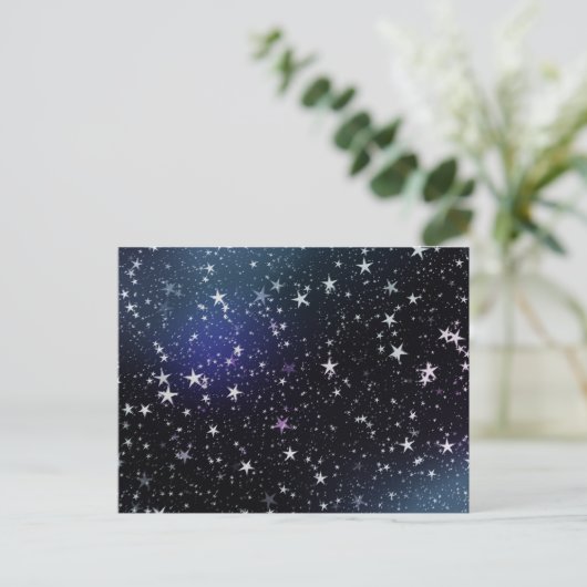 Stars night sky briefkaart (Staand voorkant)
