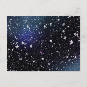 Stars night sky briefkaart