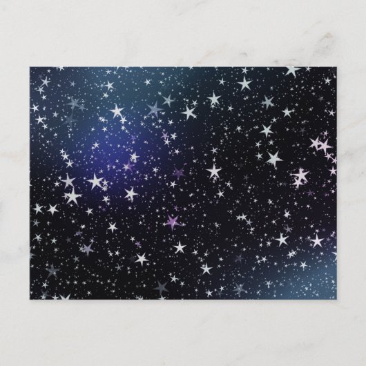 Stars night sky briefkaart (Voorkant)