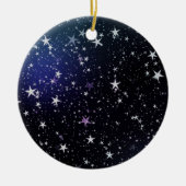 Stars night sky keramisch ornament (Voorkant)