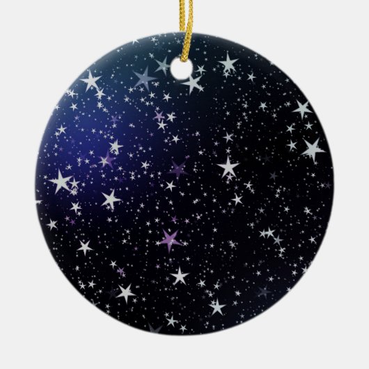 Stars night sky keramisch ornament (Voorkant)
