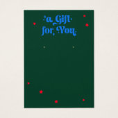 Stars of Christmas Earring Display Kaart (Voorkant)