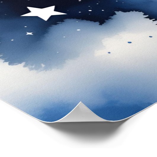 Stars of Liberty Poster uit de 4e Waterverf (Hoek)