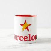 Stars of Spain – Barcelona Tweekleurige Koffiemok (Center)