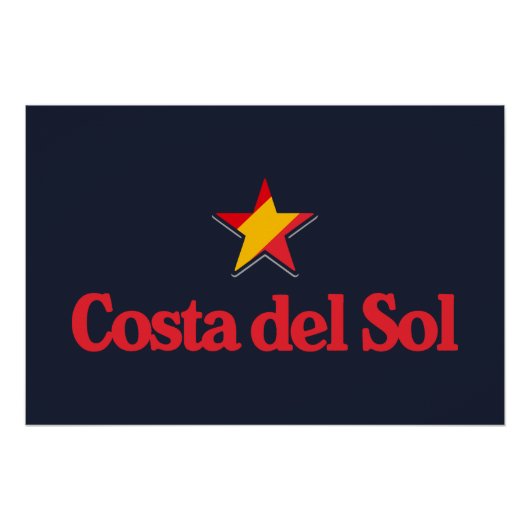 Stars of Spain – Costa del Sol Perfect Poster (Voorkant)