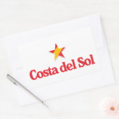 Stars of Spain – Costa del Sol Rechthoekige Sticker (Envelop)