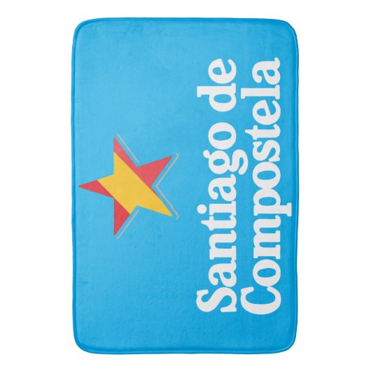 Stars of Spain – Santiago de Compostela Badmat (Voorkant Verticaal)