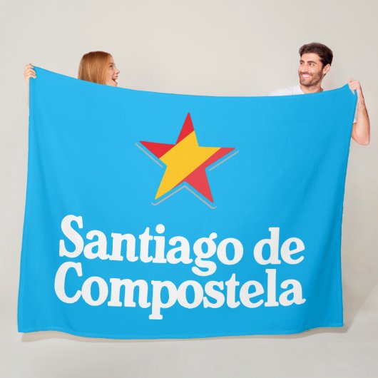 Stars of Spain – Santiago de Compostela Fleece Deken (In situ)