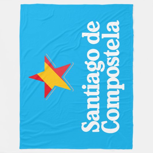 Stars of Spain – Santiago de Compostela Fleece Deken (Voorkant)