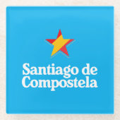 Stars of Spain – Santiago de Compostela Glazen Onderzetter (Voorkant)