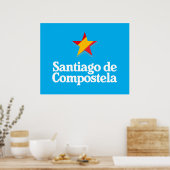 Stars of Spain – Santiago de Compostela Poster (Keuken)