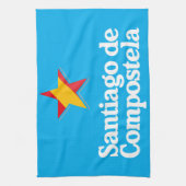 Stars of Spain – Santiago de Compostela Theedoek (Verticaal)