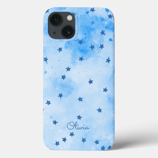Stars op gemarmerde papieren Hoesje-Mate iPhone dr Case-Mate iPhone Case (Achterkant)