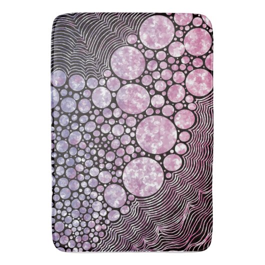 Stars orbs en cirkels abstract ontwerp badmat (Voorkant Verticaal)