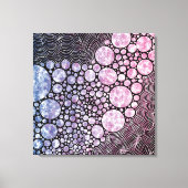 Stars orbs en cirkels abstract ontwerp canvas afdruk (Voorkant)