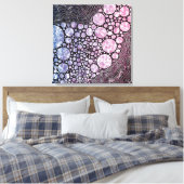 Stars orbs en cirkels abstract ontwerp canvas afdruk (Insitu (Slaapkamer))