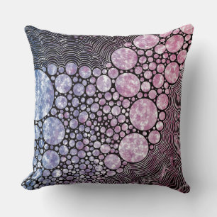Stars orbs en cirkels abstract ontwerp kussen