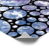 Stars orbs en cirkels abstract ontwerp poster (Hoek)