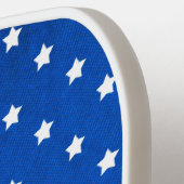 Stars over digitale structuurtextuur van Shirley T Pickleball Paddle (Links Detail)