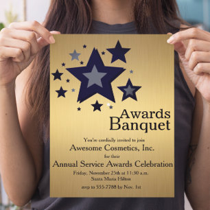 Stars over Gold Business Event Party nodigt uit Kaart