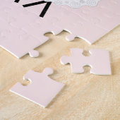 Stars over roze kinderen Puzzle Legpuzzel (Zijkant)
