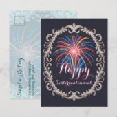 Stars Over the City • 1776–2026 Reception Invite Briefkaart (Voorkant / Achterkant)