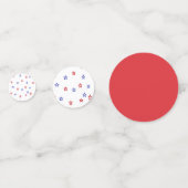 Stars Patriottische Feestje  Confetti (Achterkanten)