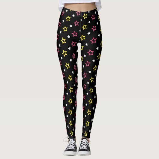 Stars Patronen Leggings (Voorkant)